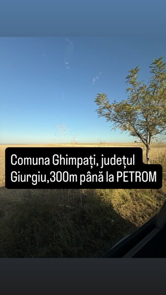 Ghimpati, jud. Giurgiu, 300 m pana la sens giratoriu, benzinaria Petrom,